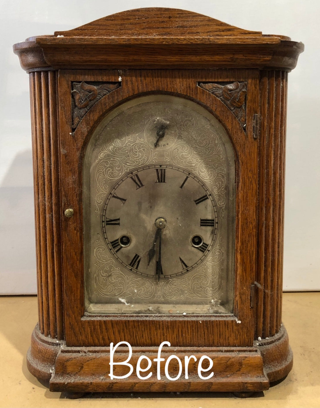 Original Antique HAC Battery Mantel Clock | eXibit collection