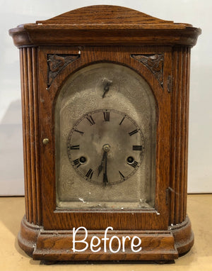 Original Antique HAC Battery Mantel Clock | eXibit collection