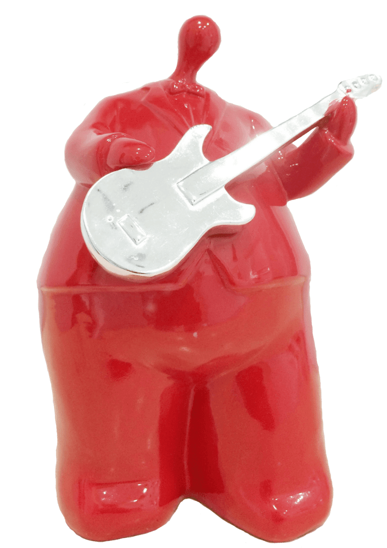 Jazz Guitar Player Ornament | Adelaide Clocks