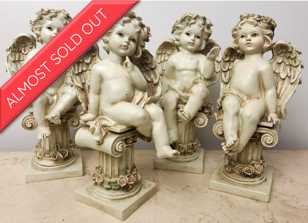 Vintage Hand Made Cherub / Cupid Ornament | eXibit collection