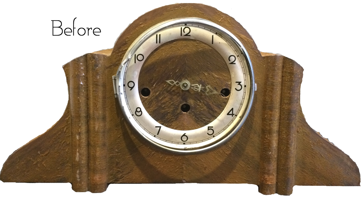 Restored Vintage Quartz Mantel Clock | eXibit collection