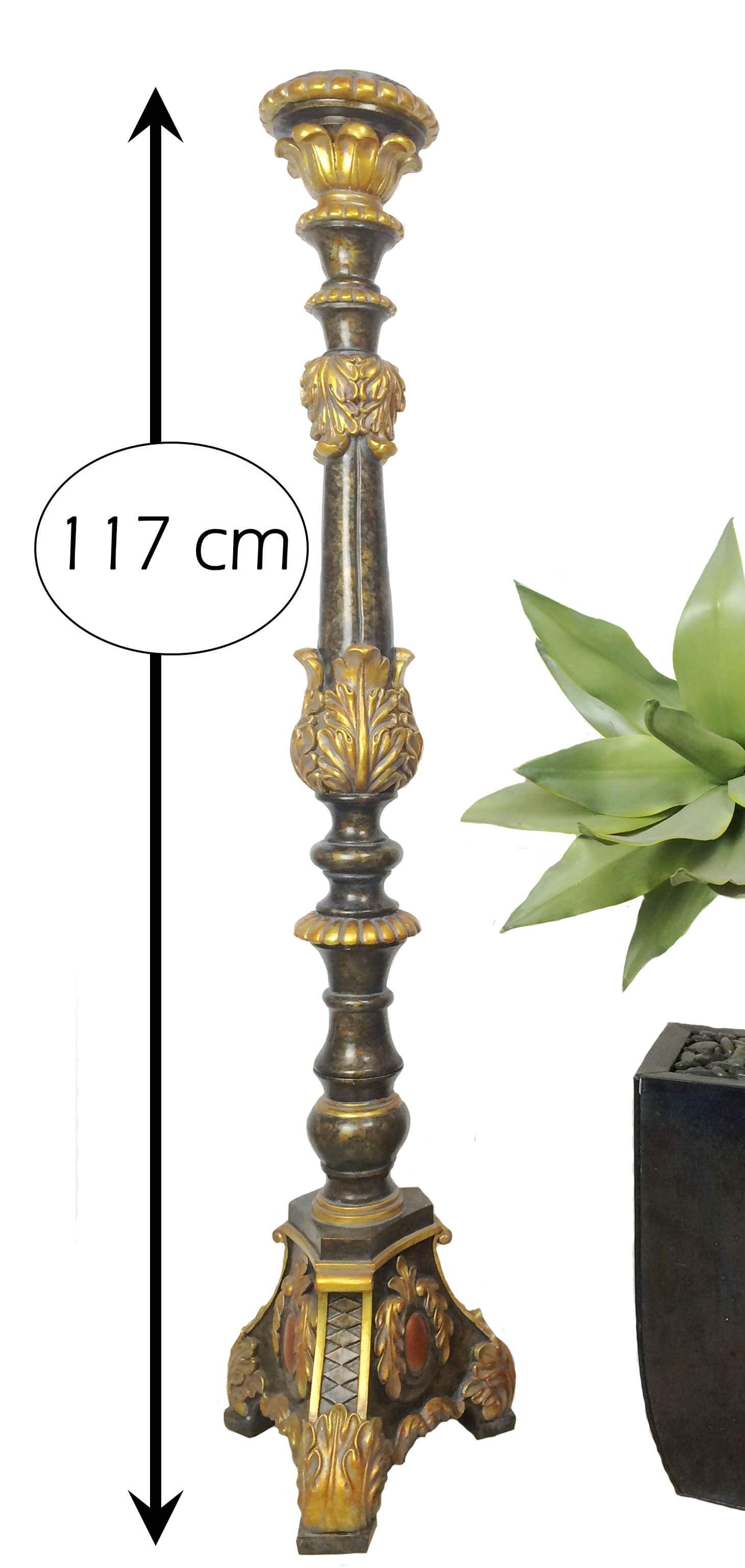 Ornate Torchere Pedestal Candle Stand | eXibit collection