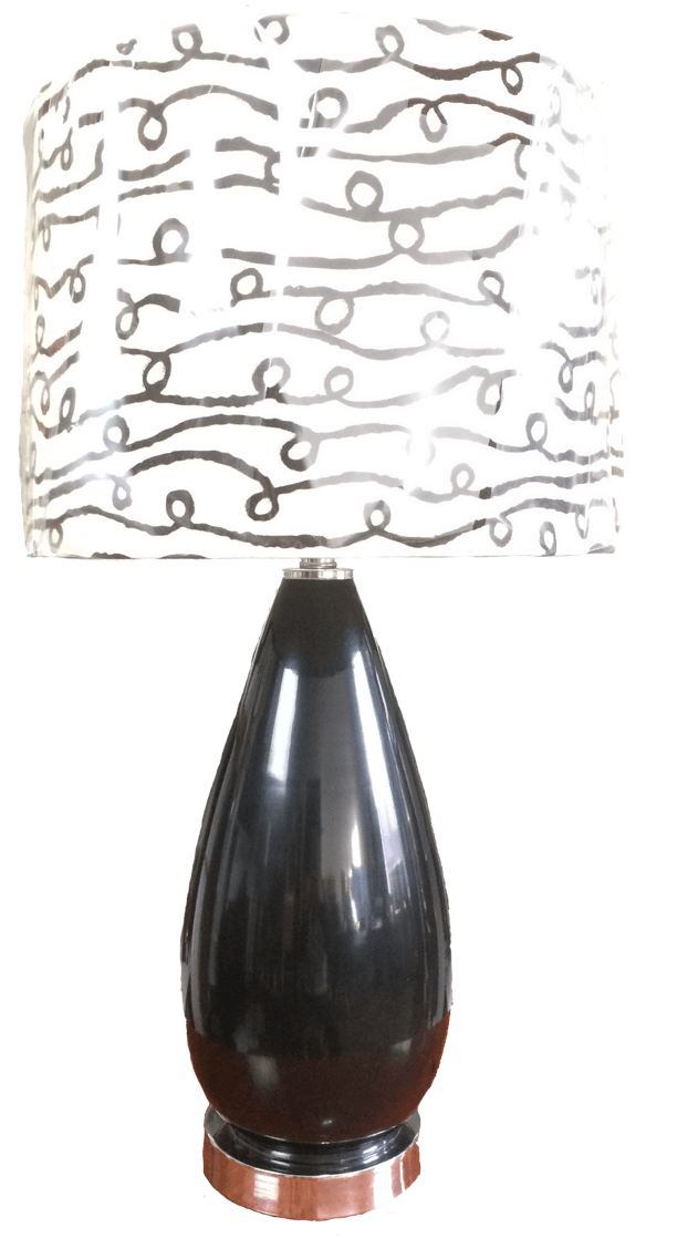 Modern Gloss Black Table Lamp | eXibit collection