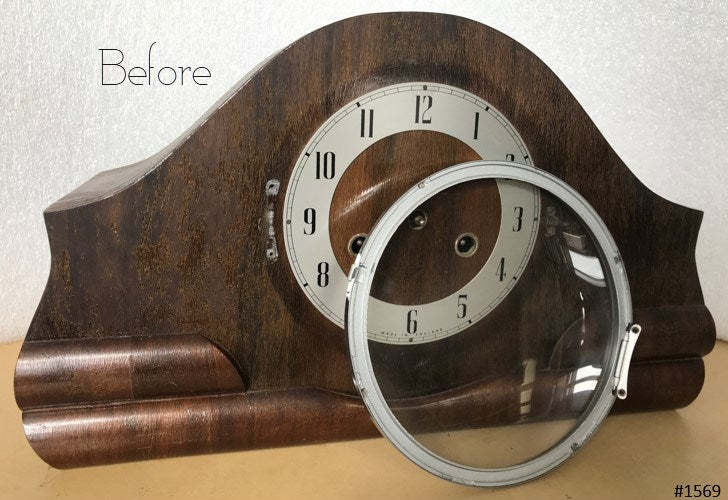 Vintage Battery Mantel Clock | eXibit collection