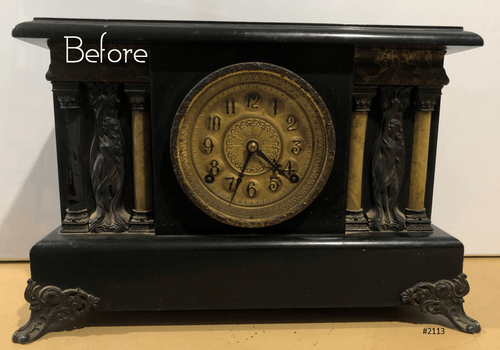 Original Antique Sessions USA Bell & Hammer Chime Mantel Clock | Adelaide Clocks