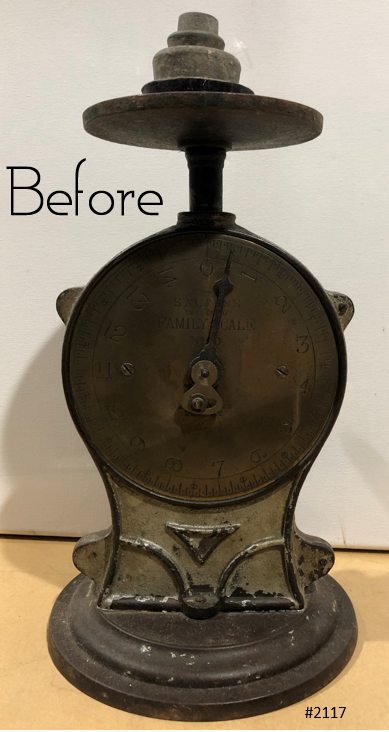 RESTORED Vintage Cast Iron SALTER Kitchen Scale | eXibit collection