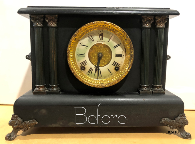 Antique Sessions Bell & Hammer Chime Mantel Clock | eXibit collection