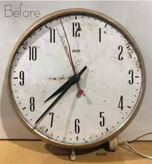 Vintage SMITHS Battery Wall School Clock | eXibit collection