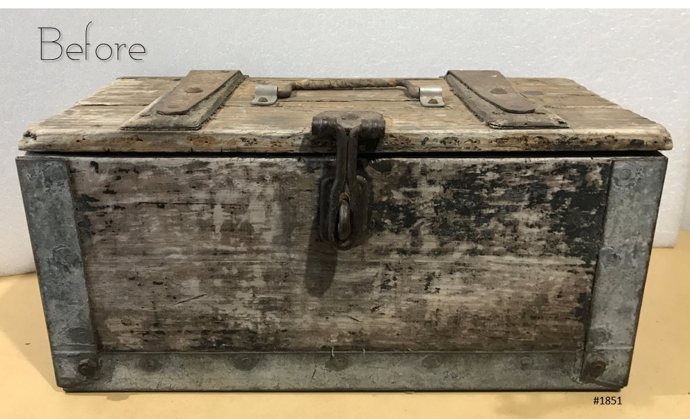 Antique Wooden HUTCHINSON Carpenters Tool Box | eXibit collection