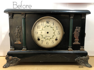 Antique Sessions Hammer on Coil Chime Mantel Clock | eXibit collection