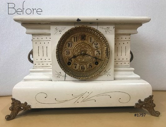 Original Antique Gilbert USA Mantel Clock | eXibit collection