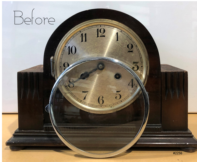 Vintage ART DECO Foreign Hammer on Coil Chime Mantel Clock | eXibit collection