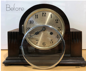 Vintage ART DECO Foreign Hammer on Coil Chime Mantel Clock | eXibit collection