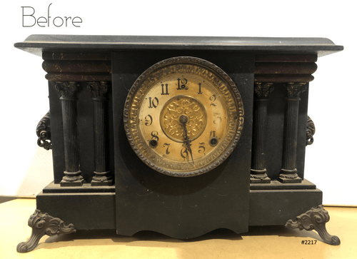  Antique GILBERT Quartz Battery Mantel Clock | Adelaide Clocks