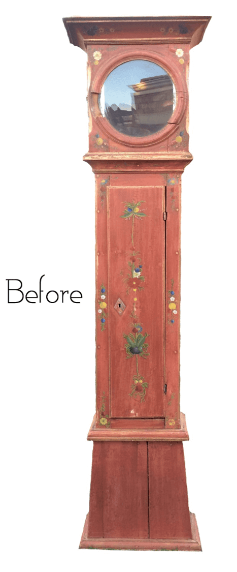Antique Quartz Battery Bornholm Grandfather Clock | Adelaide Clocks