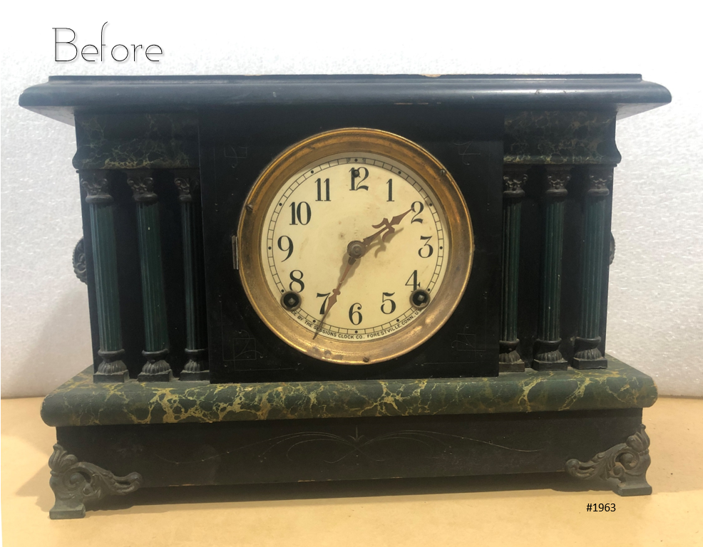 Original Antique Sessions USA Mantel Clock | eXibit collection