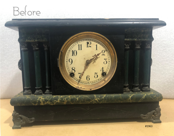Original Antique Sessions USA Mantel Clock | eXibit collection