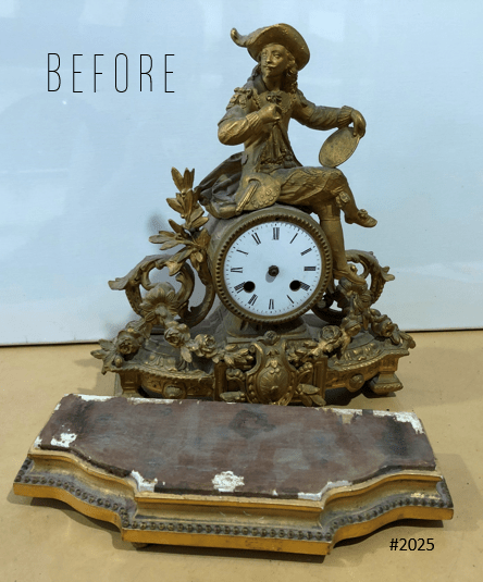 Antique Figural Spelter Mantel Clock | Adelaide Clocks