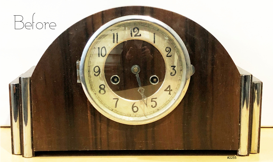 Vintage Hammer on Coil Chime German Mantel Clock | eXibit collection