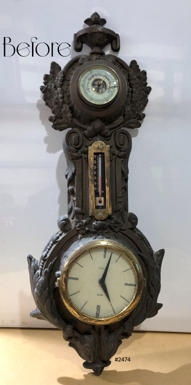 Vintage Smiths Sectronic Thermometer & Barometer Quartz Wall Clock | Adelaide Clocks