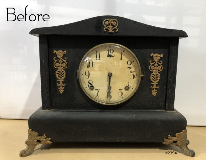 Antique Gilbert Bell & Hammer Chime Mantel Clock | eXibit collection