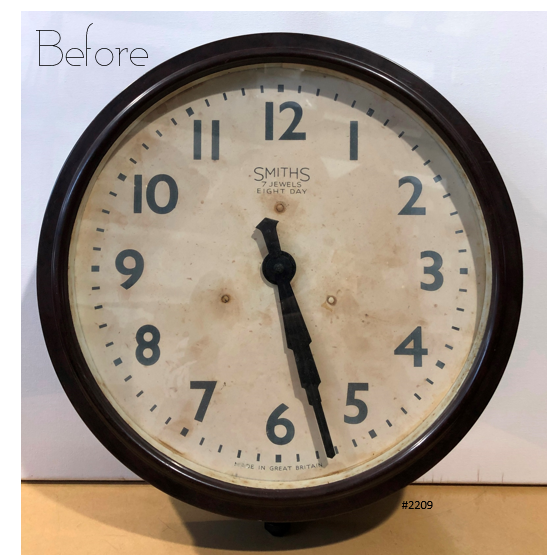 Vintage SMITHS Bakelite Eight Day 7 Jewels Regulator Wall Clock | eXibit collection