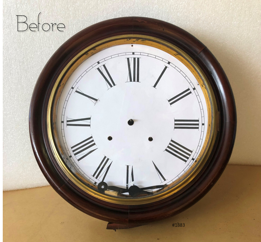 Antique Round Station Wall Clock | eXibit collection