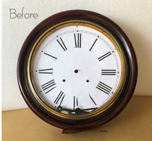 Antique Round Station Wall Clock | eXibit collection