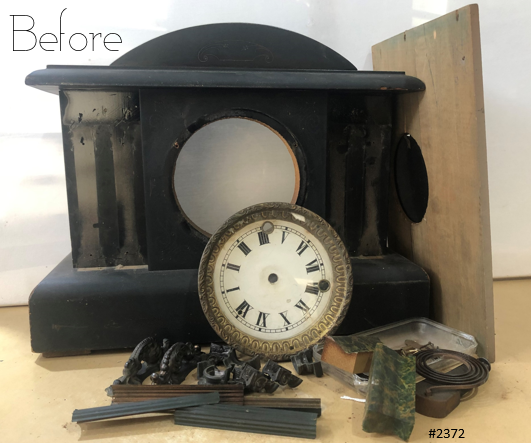 Antique Sessions USA Hammer on Coil Chime Mantel Clock | eXibit collection