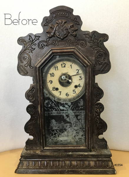 Antique Ansonia Cottage Westminster Battery Pendulum Mantel Clock | eXibit collection