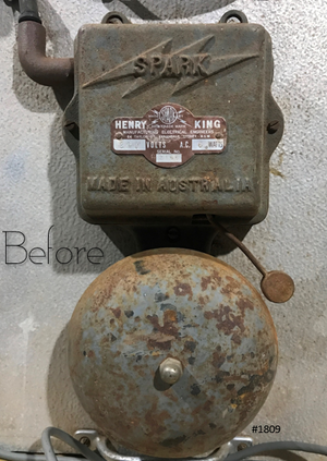 Vintage Cast Iron SPARK Fire Alarm Bell | eXibit collection