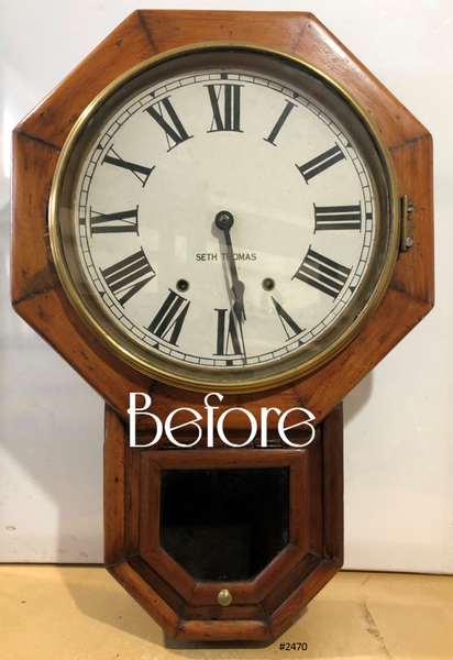 Original Antique Seth Thomas Hammer Chime Wall Clock | eXibit collection