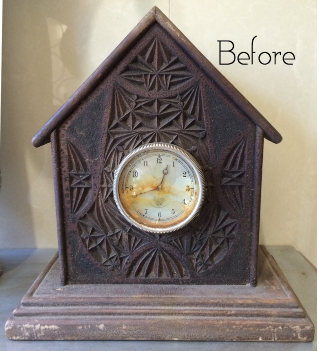Gothic Wooden Clock {quartz}
