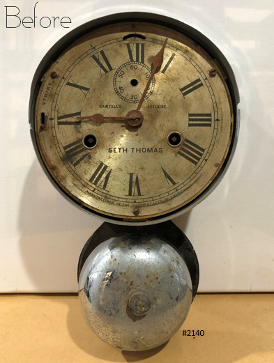 Vintage Seth Thomas Nautical Maritime Ships Alarm Bell Wall Clock | eXibit collection