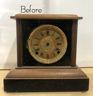 Antique WELCH Bell & Hammer on Coil Chime Mantel Clock | eXibit collection