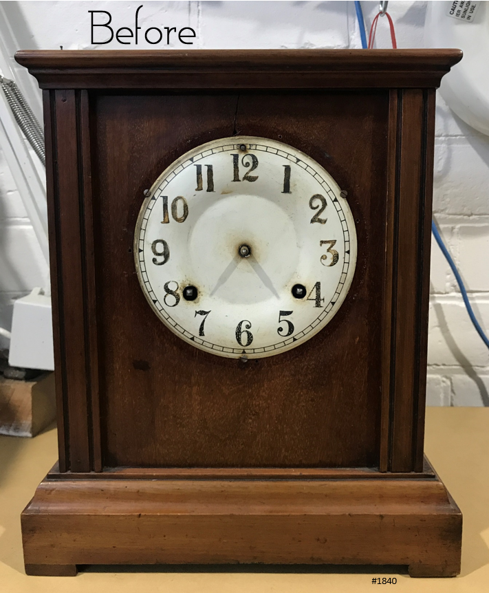 Antique New Haven Quartz Battery Mantel Clock  | eXibit collection