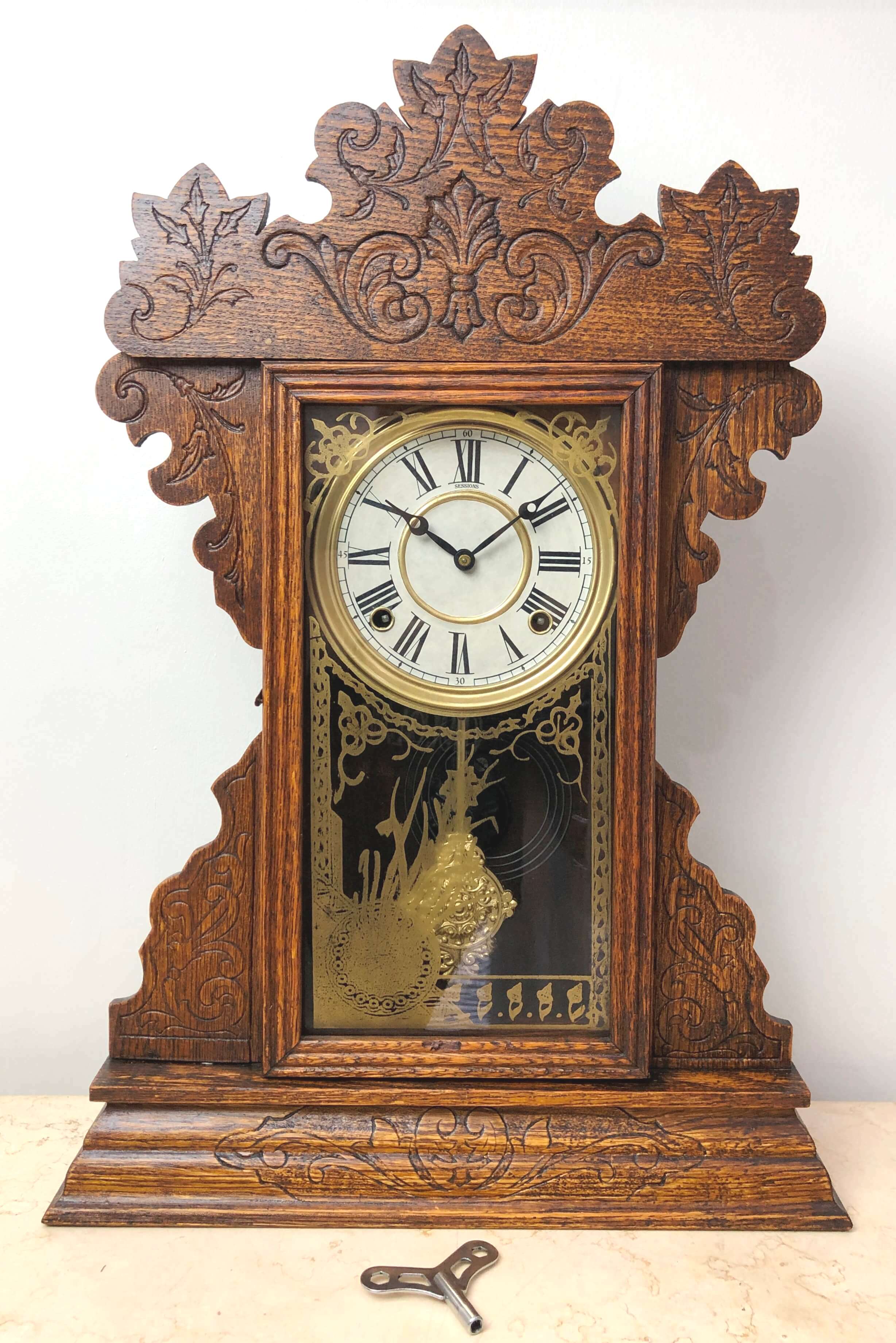 Antique SESSIONS Cottage Mantel Clock | eXibit collection