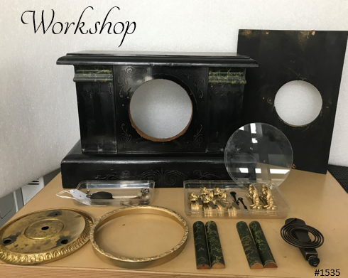 Restored Original Antique Mantel Clock | eXibit collection